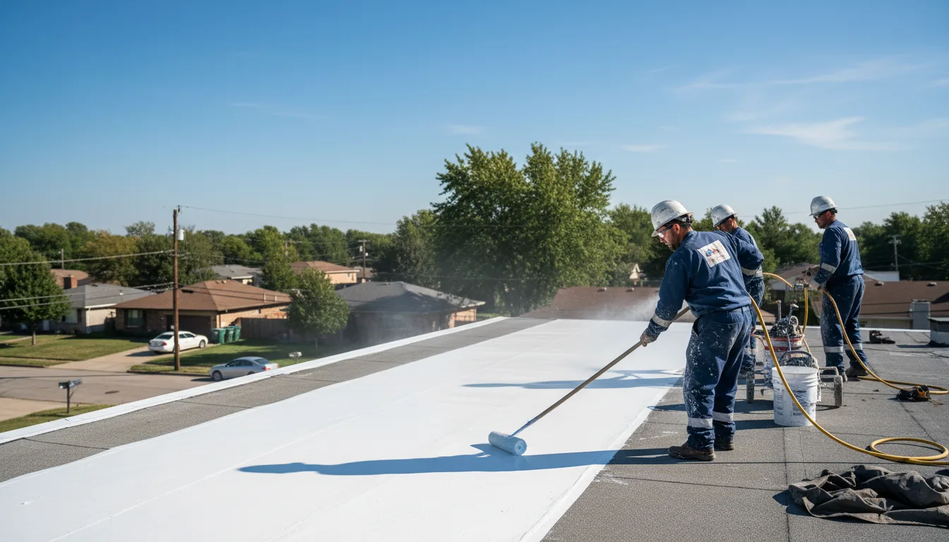 Commercial roof coating in Waynetown, IN near me